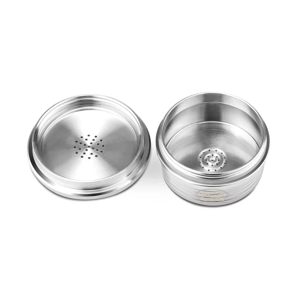 Suzicca Stainless Steel Reusable Coffee Capsules Reusable Coffee Capsule Cup Filter Compatible with Delta Q