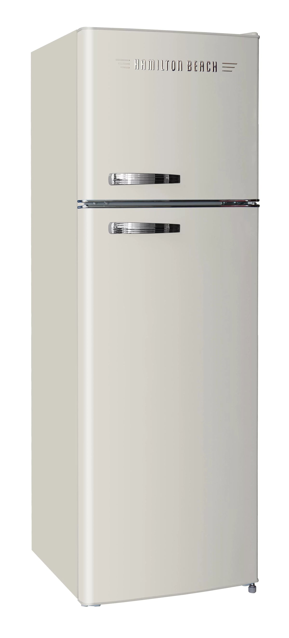 Hamilton Beach 10 Cu Ft Retro 2 Door Refrigerator, 5 Door Shelves,  Free, Cream, HBF1050, Adjustable Thermostat Control