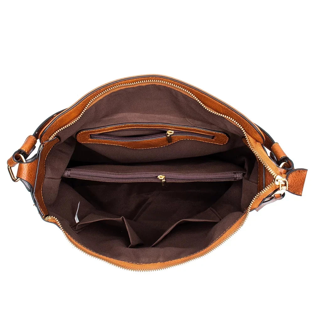 Women Leather Handbag Shoulder Crossbody Bag Tote Satchel Handbag
