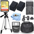 Battery Charger 64GB Flash Tripod Accessory Bundle Kit for Canon   R800 R80 R82 R50 R52 R400 R40