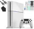 Pre-Owned Sony PlayStation 4 500GB Gaming Console White,  Cable With Cleaning Kit (Refurbished: Like New)