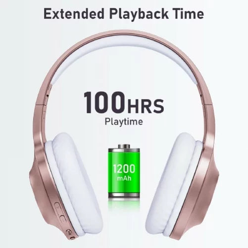 Wireless Headphones Foldable Over Ear Headset w Mic Earphones Hi-Fi Sound G1A for iPad Air 2, iPhone 8  7 Plus, Pro 10.5, 6S, 9.7, 13 Pro Max 12 Pro Max 11 Pro Max Plus Mini  (2020)