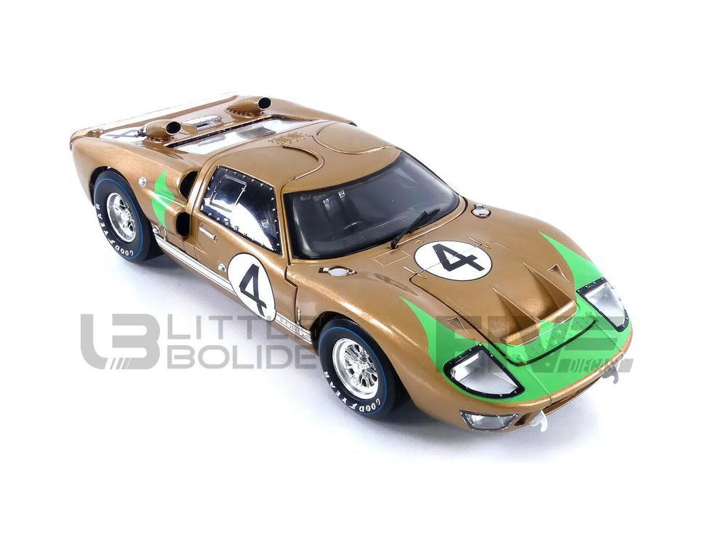 Shelby Collectibles SC414 1966 Ford -40  2 Gold No.4 1-18 Diecast Car Model