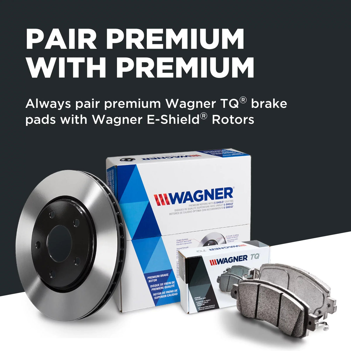 Wagner ThermoQuiet QC1428 Ceramic Disc Brake Pad Set Fits select: 2012-2018   S, 2011-2015    3.8L