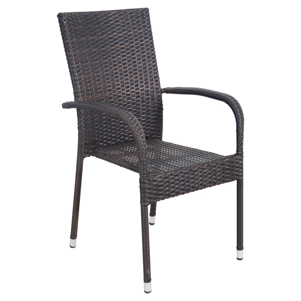 Northlight 5-Piece Venice Brown Woven Resin Wicker Outdoor Patio Dining Set