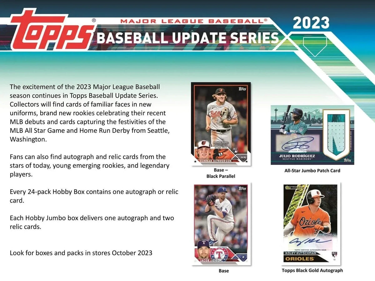 Topps 2023 Update Series Baseball Trading Card  Box