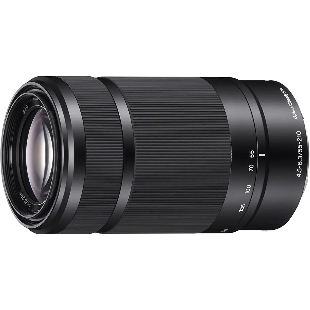 Sony -E10 Mirrorless Alpha -C Vlog Camera 2 Lens Kit 16-50mm + 55-210mm -E10L/W White Bundle with Deco Gear Case + Filter Set + Wide Angle & Telephoto Lenses + Extra Battery & Accessories