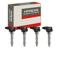 4 pc Hitachi IGC4041- Ignition Coils for Spark Plug Wire Boot Fits select: 2009-2011 - E 350, 2012 - C 250 4MATIC
