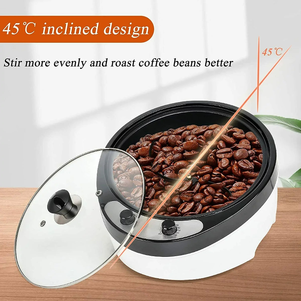 Shanna 800W Electric Coffee Roaster Machine Coffee Bean Roaster for Home Commercial 800G 110V