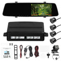 Shinysix Dash Camera,4.3 Inch Screen 4 Reverse Radars Camera 4.3 Inch Dash Camera Rear Dual Camera Dual Camera 4.3 Reverse Radars Rear Inch Screen Support 1080P  Dash Radars Rear Dual Reco