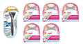 Schick Quattro Titanium 1 Razor with 2 Refill Blades and Wilkinson Quattro for Women Refill Blades, 15 count