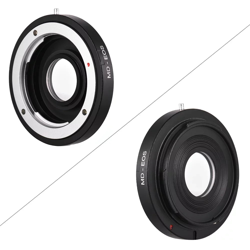 Andoer - Lens Mount Adapter Ring with Corrective Lens for Minolta  Lens to Fit for Canon  Camera Focus Infinity