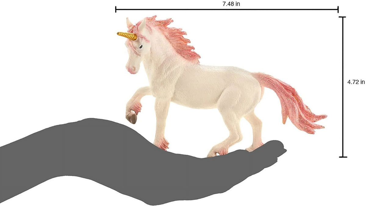 Unicorn (Pink) Realistic Fantasy Toy Replica Hand Painted Figurine