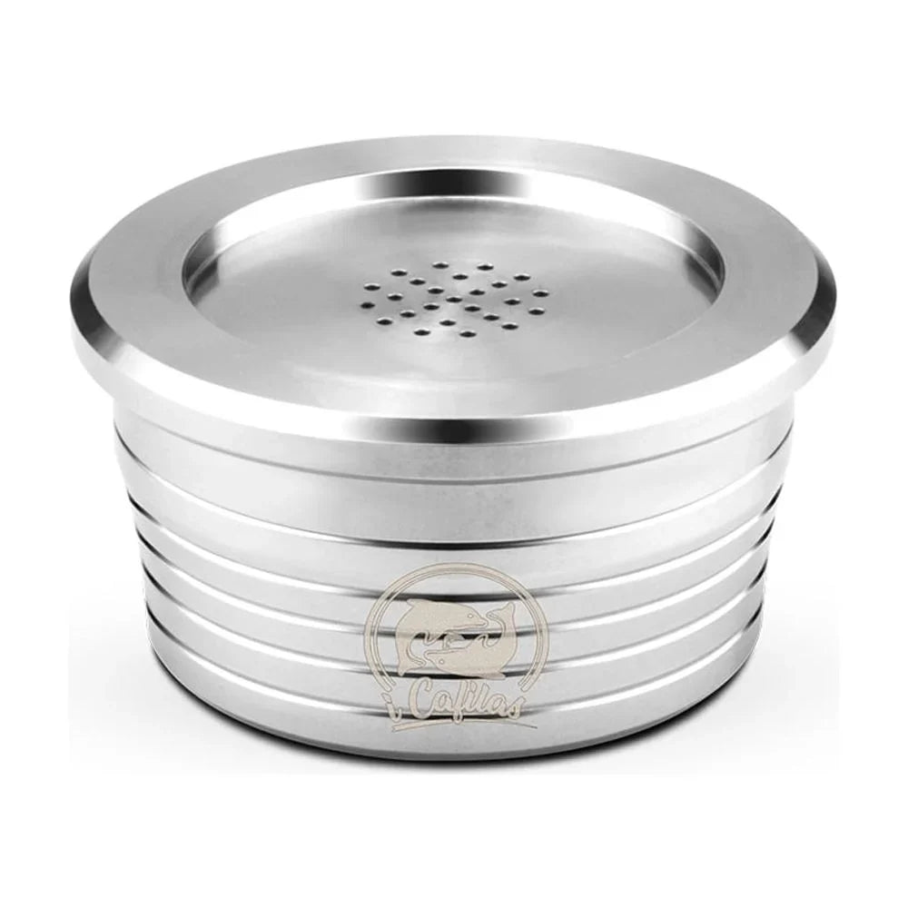Suzicca Stainless Steel Reusable Coffee Capsules Reusable Coffee Capsule Cup Filter Compatible with Delta Q
