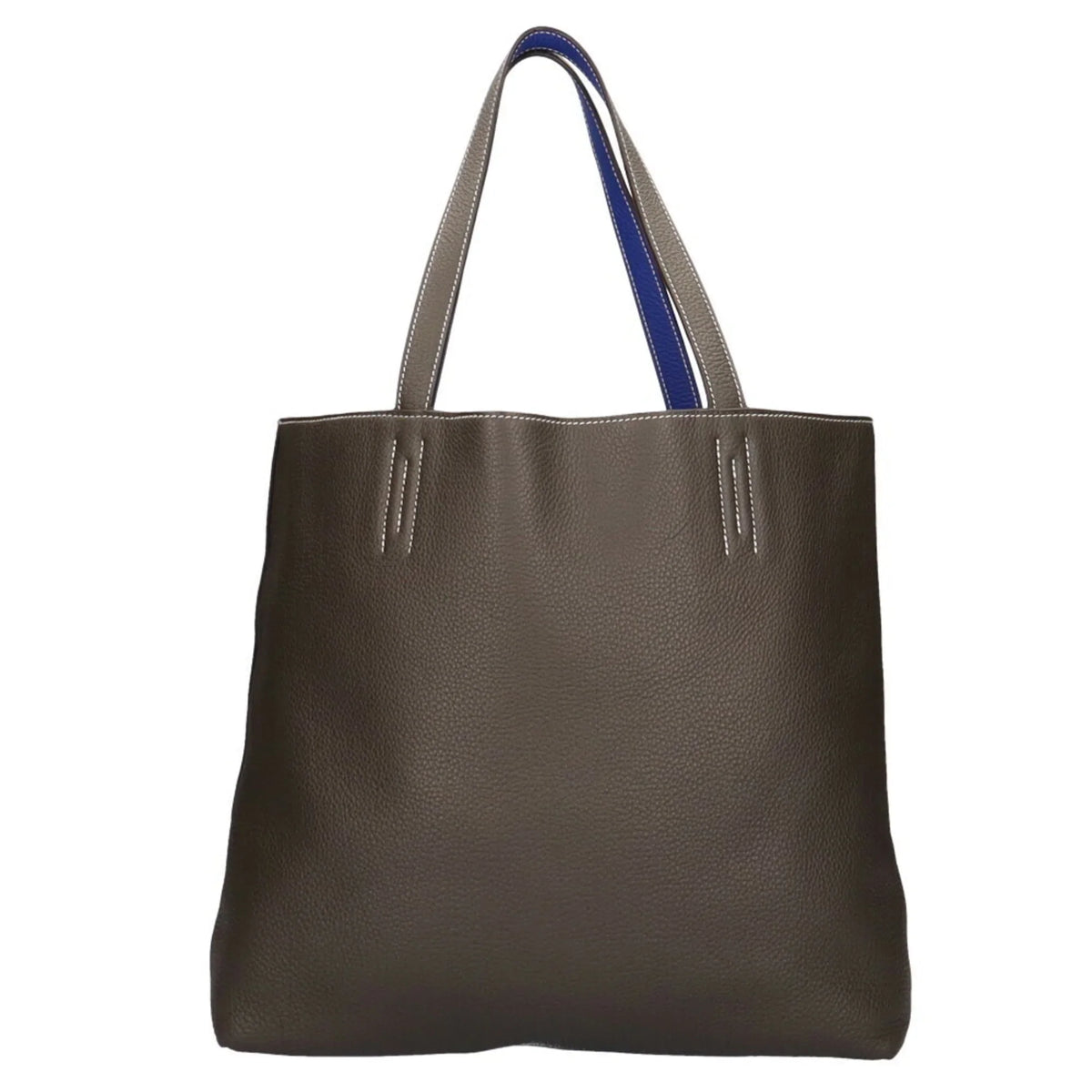 Pre-Owned Hermes  Double Sense Tote Bag Taurillon Clemence Etain Women's (Good)