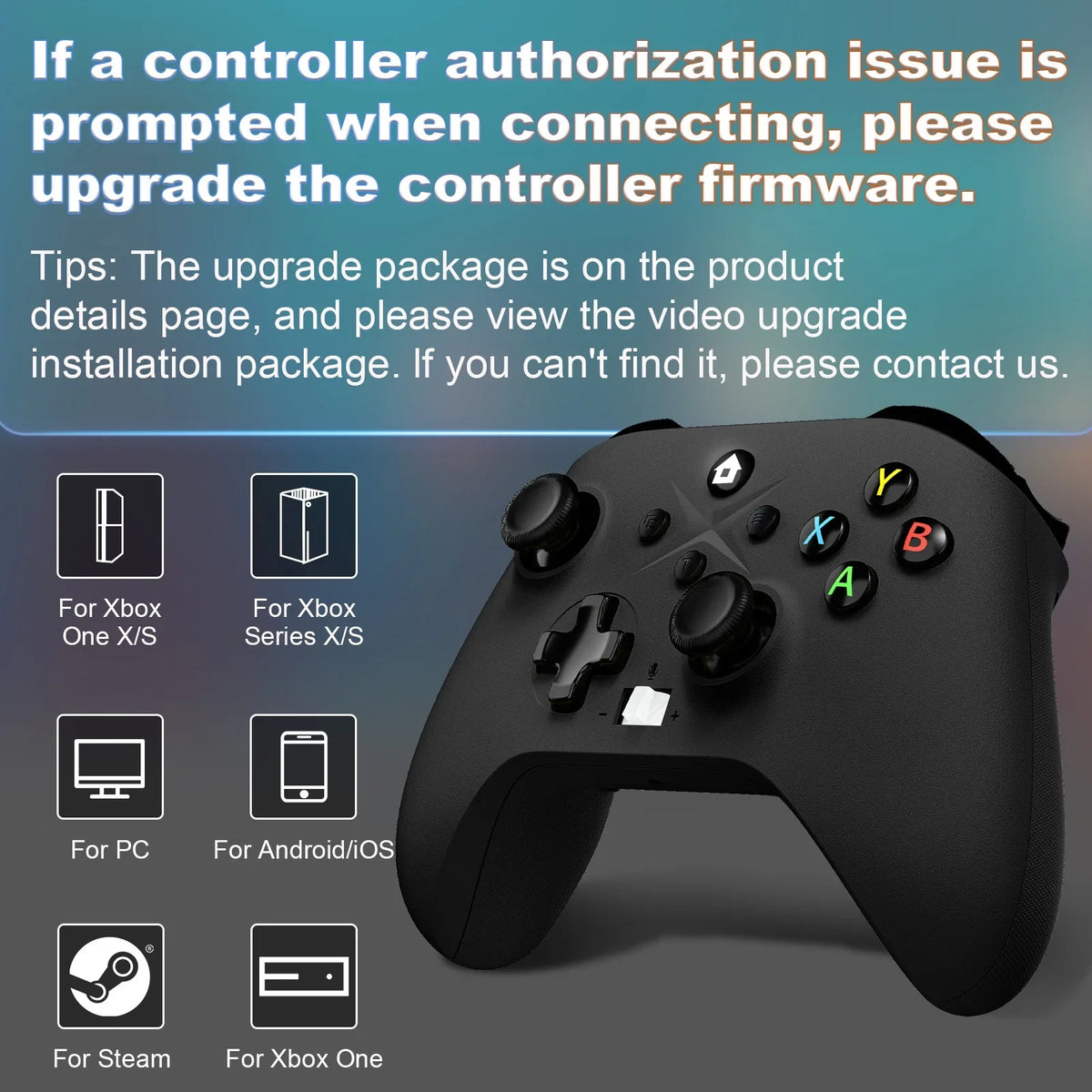 Bonacell Xbox Controller Wireless, (Watch Video to Update )Game Controller for Xbox one, Xbox One S/X, Xbox Series X/S Consoles, with Dual Vibration/Stable Connection/3.5mm Headphone Jack