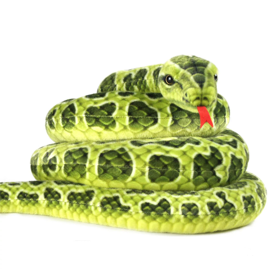 Gustavo the Green Anaconda | 100 Inch Stuffed Animal Plush Snake | by Tiger Tale Toys