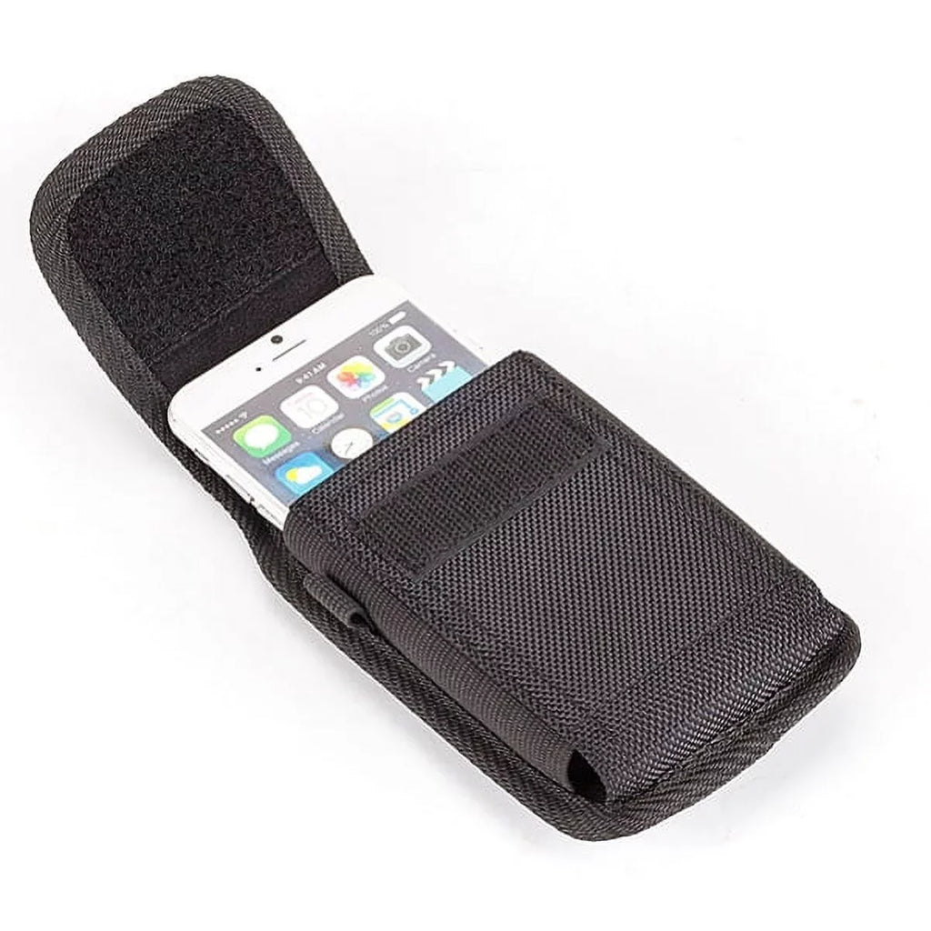 Rugged Canvas Case Holster Metal Belt Clip w Black 6ft Long Type-C Cable Rapid Charge  Wire Sync Y8K for Blackberry Motion -  G9, Vivo  Plus - Coolpad Legacy - Google Pixel  3a