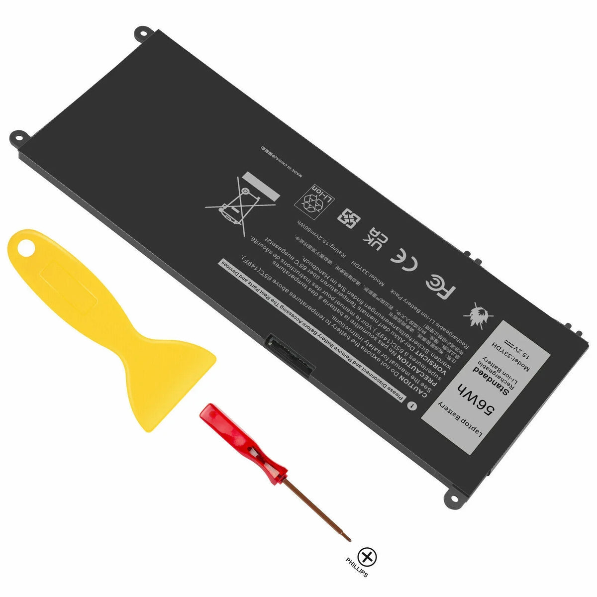 Laptop Battery for Dell Latitude 13 3000 3380 15 3580 3590 081PF3 P30E 451-