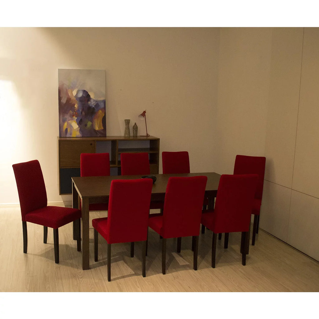 Warehouse of Tiffany Shino Crimson Linen 39-inch Dining Chairs (Set of 8)