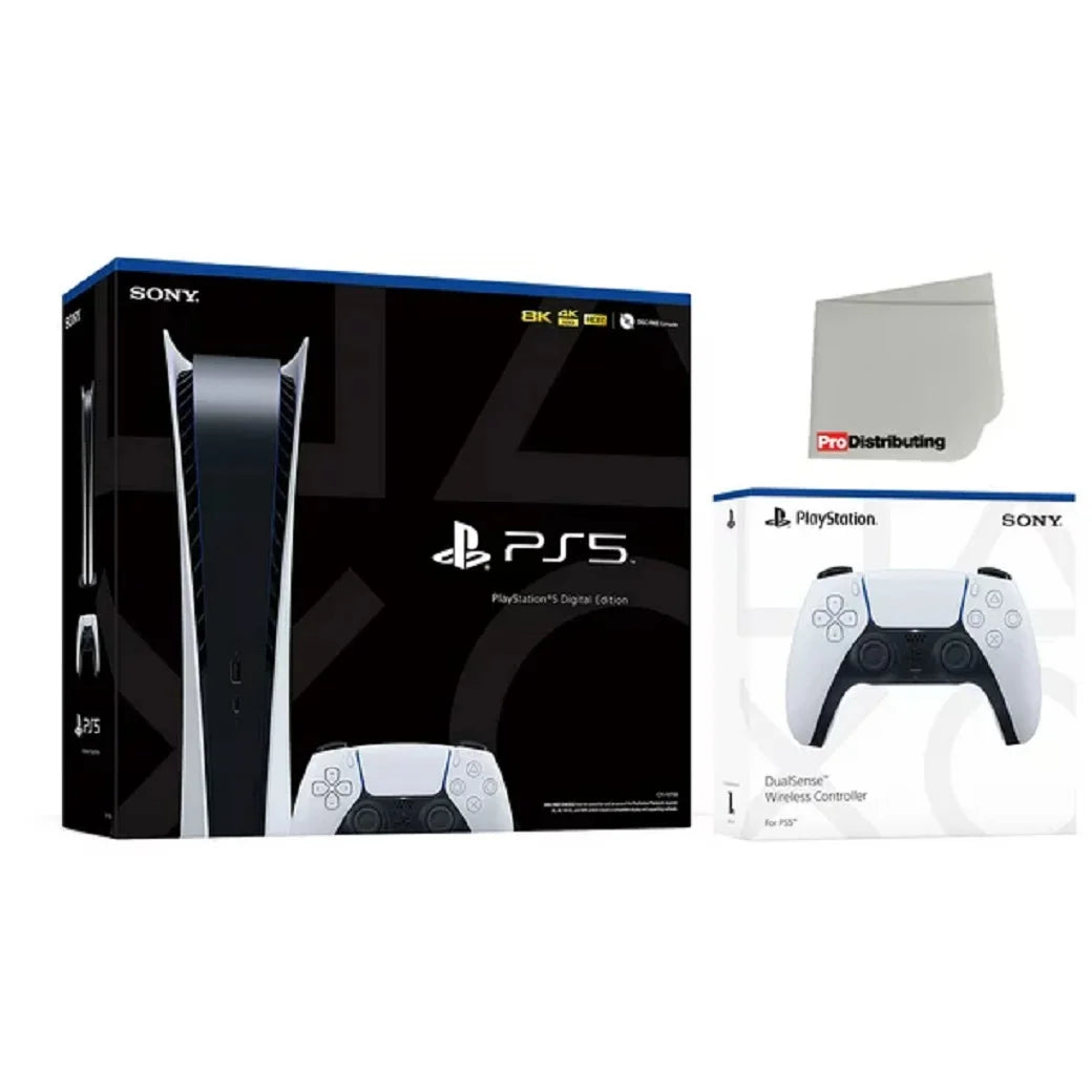 Sony -1215B Playstation 5 Digital Version White DualSense Wireless Controlle