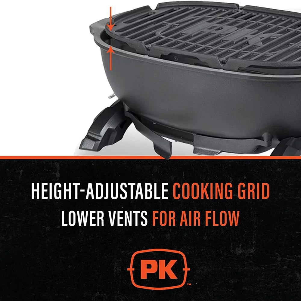 Grills 17 in.  Hibachi Charcoal Grill Orange