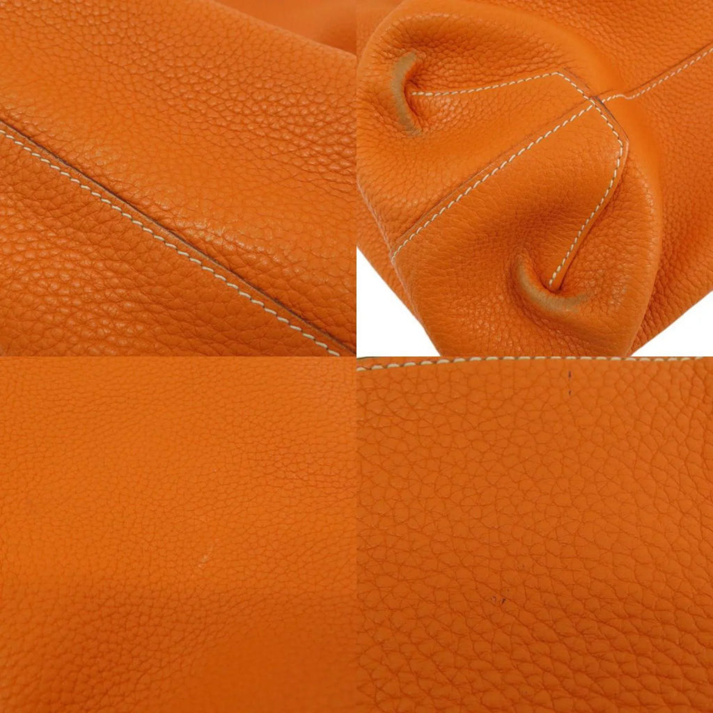 Pre-Owned Hermes double sense 45 gold orange tote bag taurillon ladies  (Good)