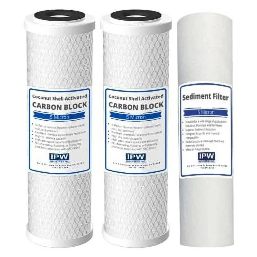 Compatible -    - Replacement Pre-Filter Set For  -45, -90, -PH90, -, -, -Hi, -1000 Reverse Osmosis Water Filter System Stage By