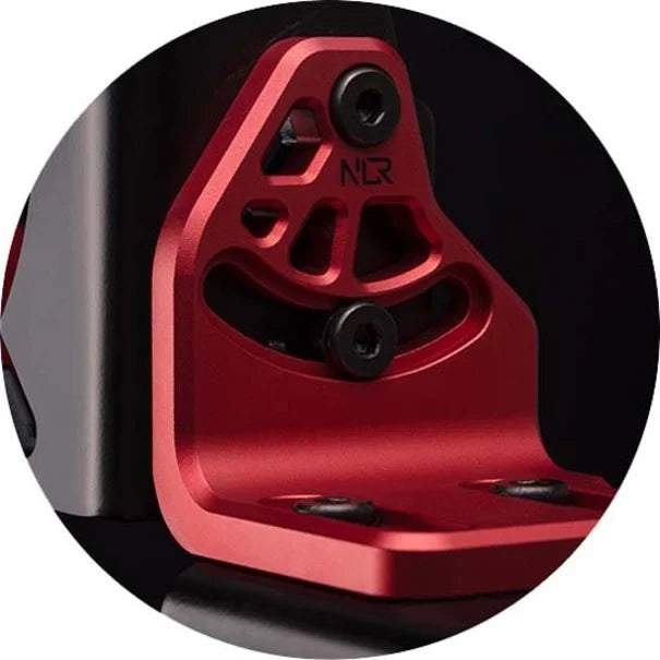 Next Level Racing   Side & Front Mount Adaptor Carbon Grey & Red