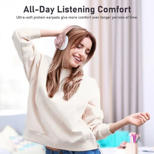 Wireless Headphones Foldable Over Ear Headset w Mic Earphones Hi-Fi Sound G1A for iPad Air 2, iPhone 8  7 Plus, Pro 10.5, 6S, 9.7, 13 Pro Max 12 Pro Max 11 Pro Max Plus Mini  (2020)