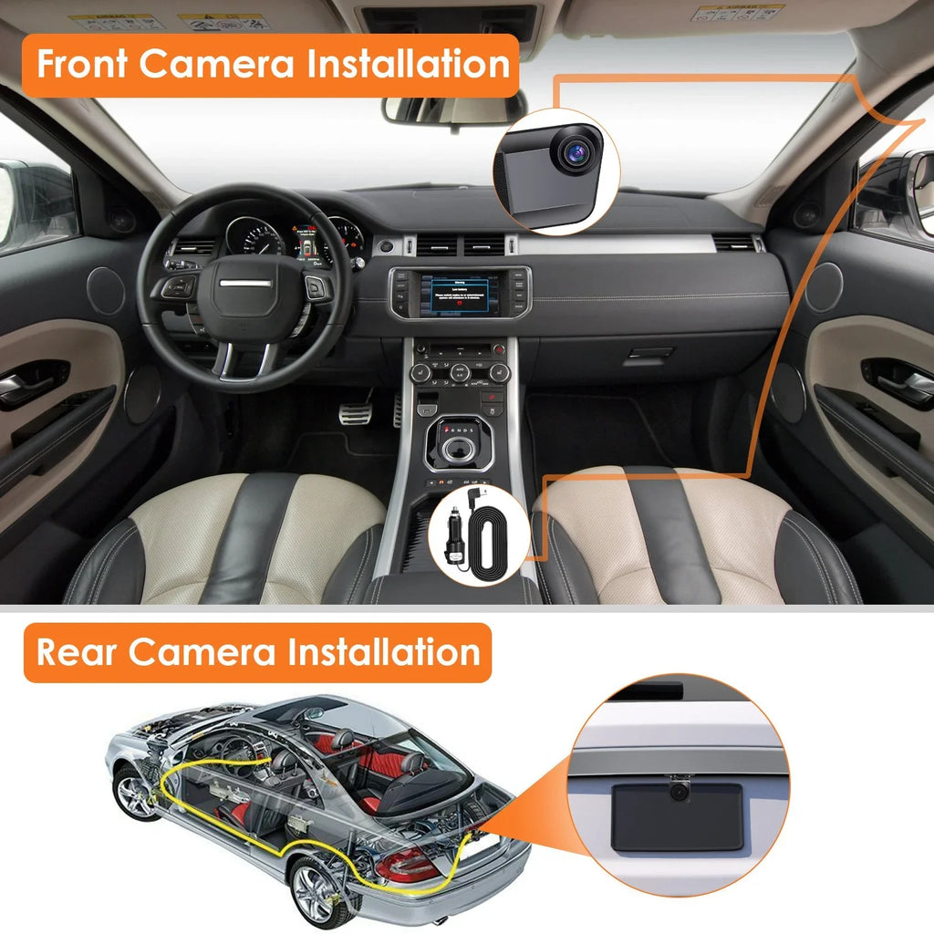 4K iMounTEK Car  12in Dash Cam Camcorder Camera Recorder with 170° Angle Loop Recording Motion Detection Night Vision Voice Control  Control G-sensor