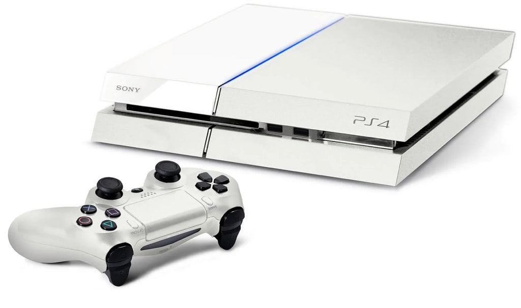 Pre-Owned Sony PlayStation 4 500GB Gaming Console White,  Cable With Cleaning Kit (Refurbished: Like New)