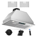30" Under Cabinet Range Hood Kitchen Stove Vent Hood, with 900 , 4 Speed Gesture Sensing&Touch Control Panel