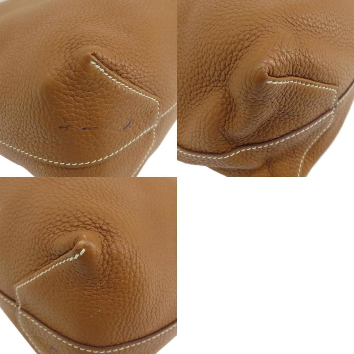 Pre-Owned Hermes double sense 45 gold orange tote bag taurillon ladies  (Good)