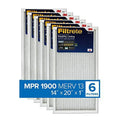 Filtrete 14x20x1,  Furnace Air Filter,  1900, Healthy Living Ultimate Allergen, 6-Pack (exact dimensions 13.81 x 19.81 x 0.78)