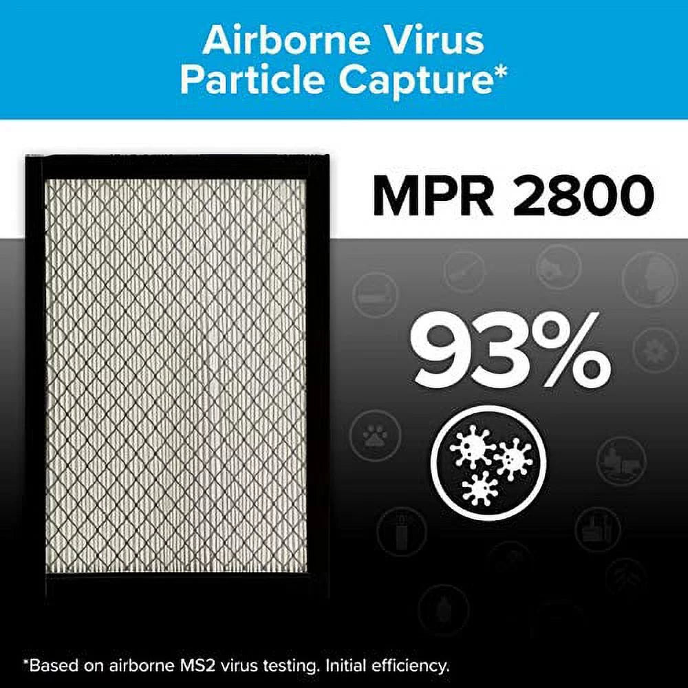 Filtrate Ultrafine Particle Reduction  Furnace Air Filter,  2800, 16 x 25 x 1-Inches, 2-Pack