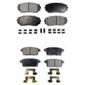 Front Rear Semi-Metallic Brake Pads Kit For Ford Edge Mazda -9 -7 Lincoln  -100094