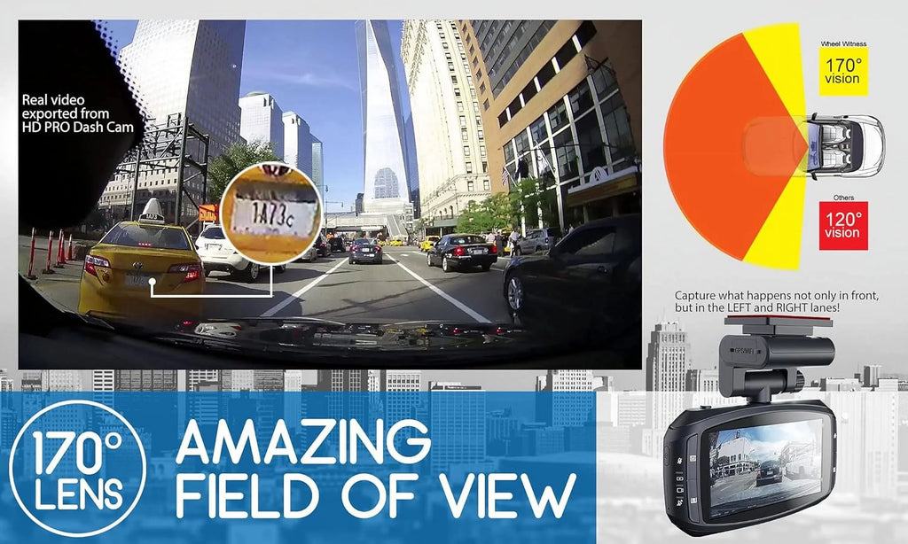 Open Box WheelWitness   Mark  Sony Starvis Dashboard Camera -