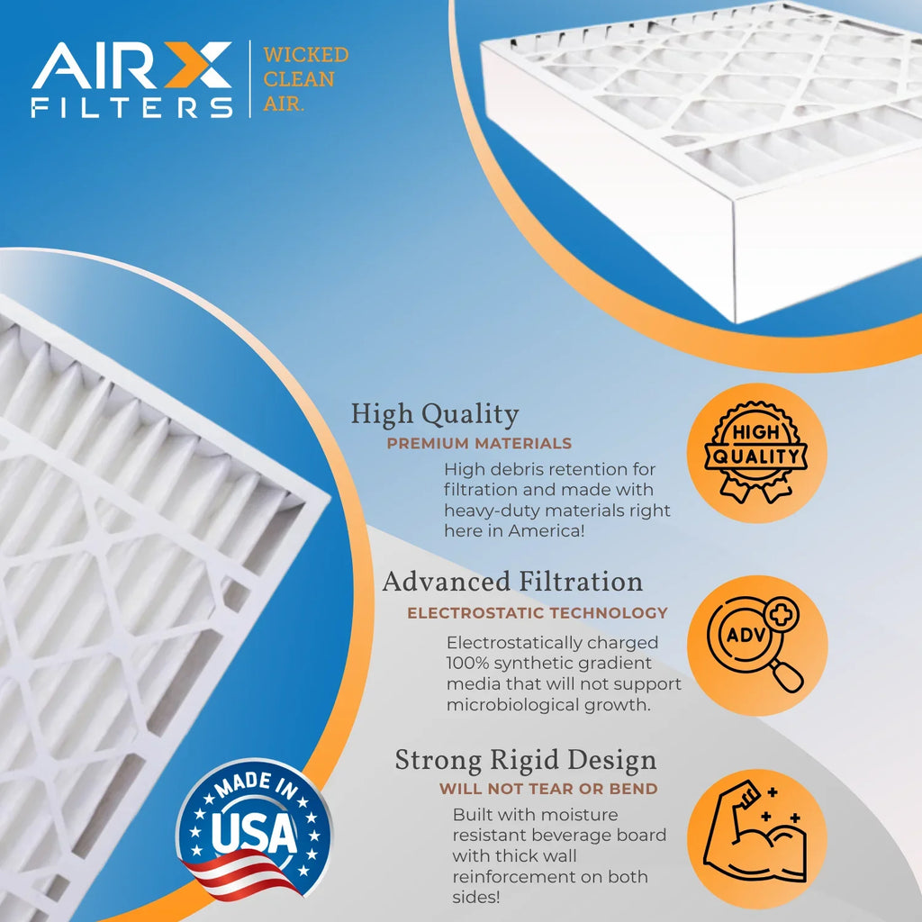 20x25x5 Air Filter  13 Comparable to  1500 - 2200 &  9 Compatible with Honeywell FC100A1037 Premium  Made 20x25x5 Furnace Filter 1 Single Filter by     .