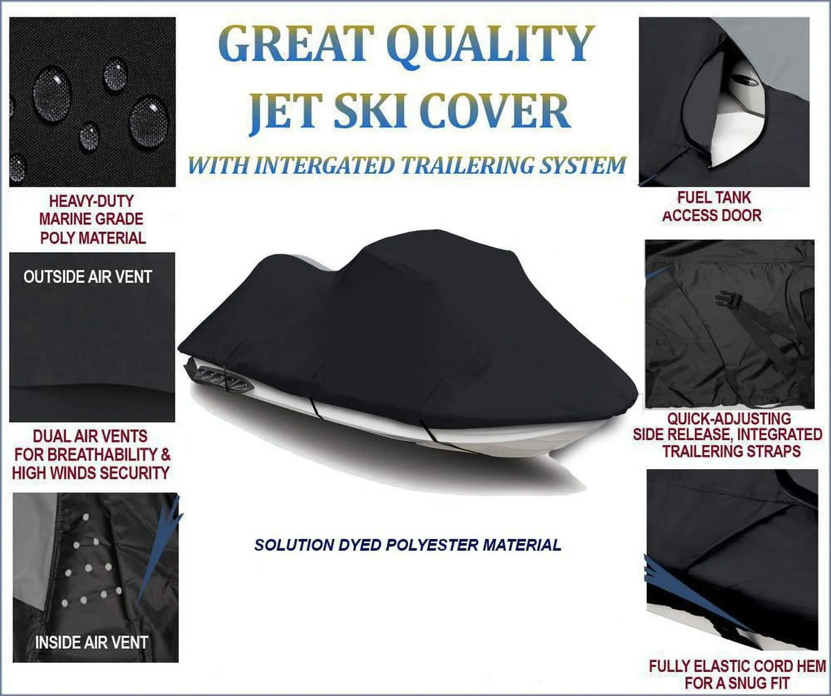 Cover Compatible for Yamaha  1300R Jet Ski  Cover 2003 2004 2005 2006 2007 2008 2 Seater