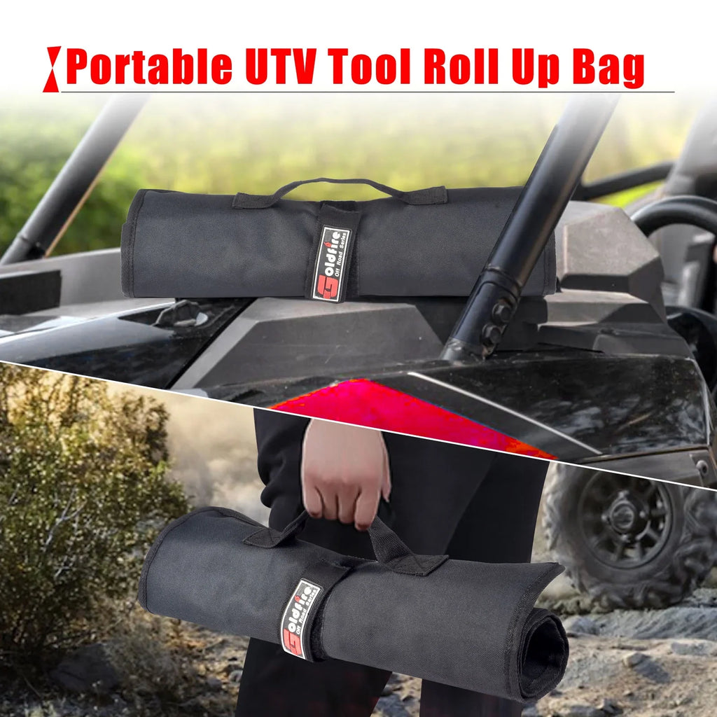 Universal Travel Tool Storage Kit Storage Bag with Portable Tool Roll Organizer Wrench Tool Pouch for   Car Truck