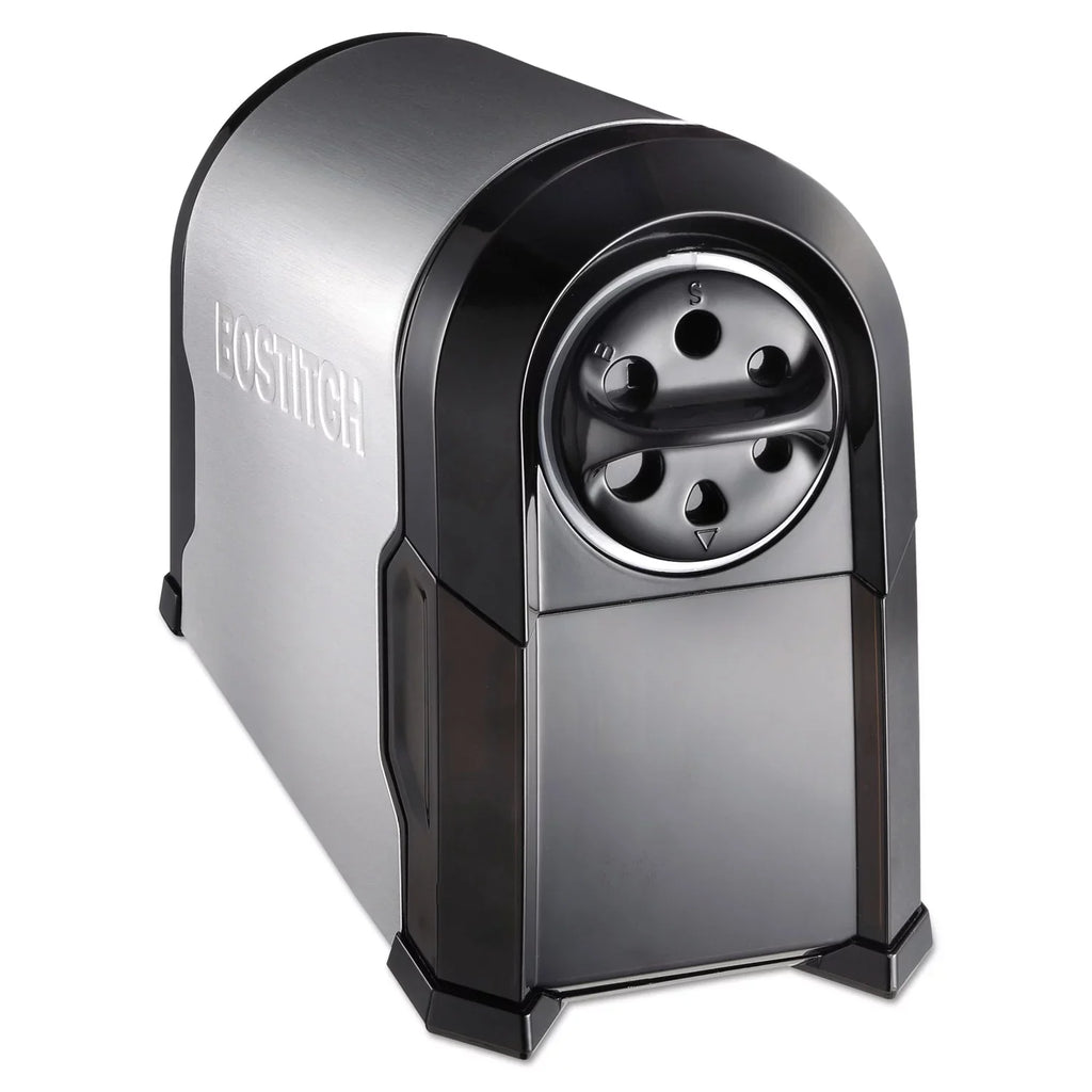 Stanley Bostitch Super Pro Glow Commercial Electric Pencil Sharpener, Ac-powered, 6.13" X 10.63" X 9", Black/silver