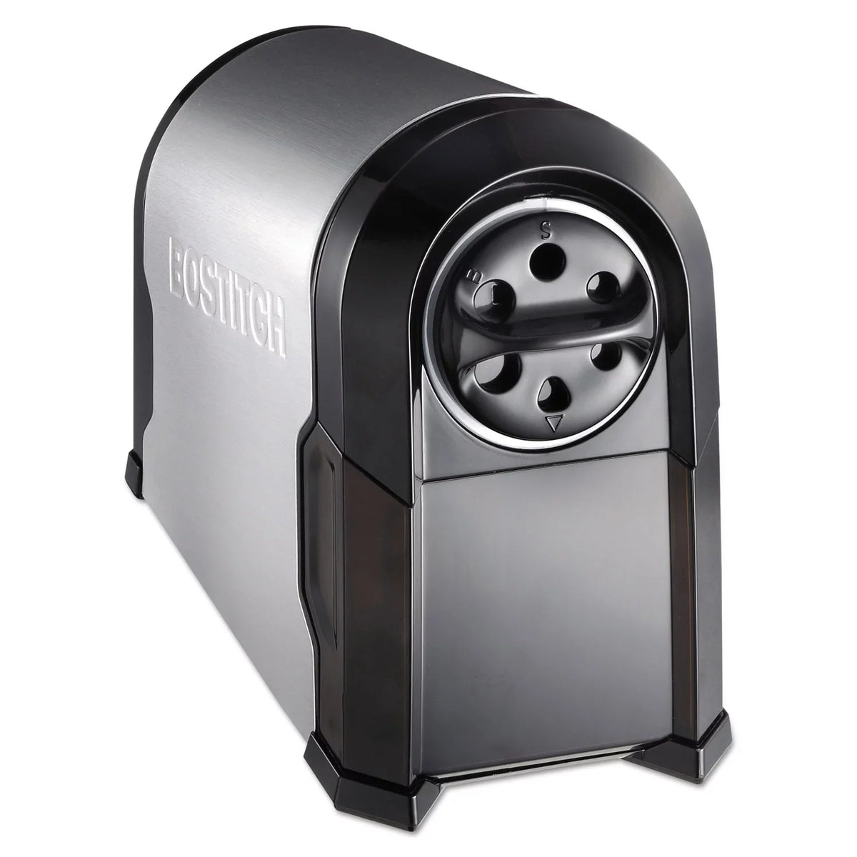 Stanley Bostitch Super Pro Glow Commercial Electric Pencil Sharpener, Ac-powered, 6.13" X 10.63" X 9", Black/silver