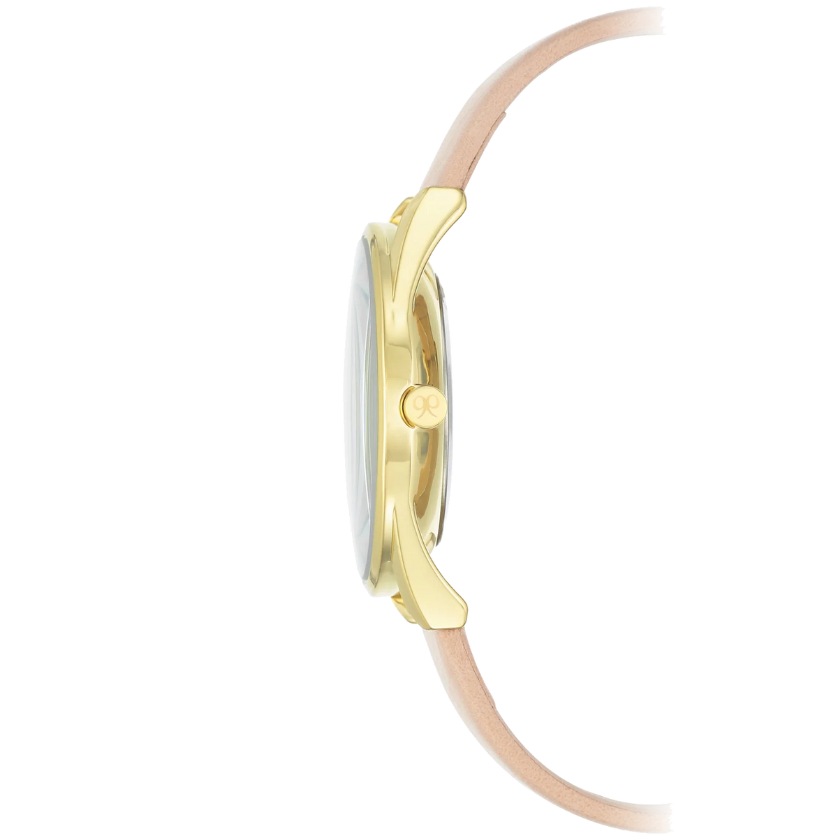 Nine West Women's Gold-Tone and Pastel Pink Strap /1994WTPK Watch