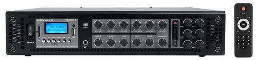 (2)  COL800- 32" White 70V Commercial Column Wall Mount Array Speakers+Amp