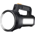 15000 Lumens Rechargeable Super Bright Led Flashlight With 6 Light Modes, Waterproof Led Flashlight For Camping Emergency (black)