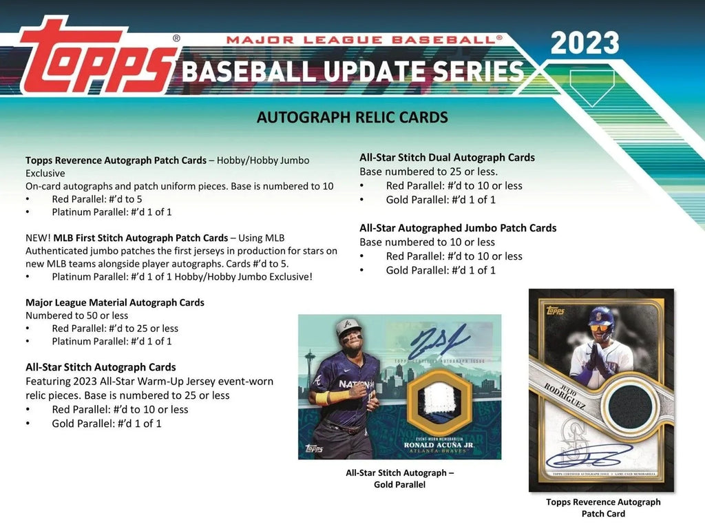 Topps 2023 Update Series Baseball Trading Card  Box