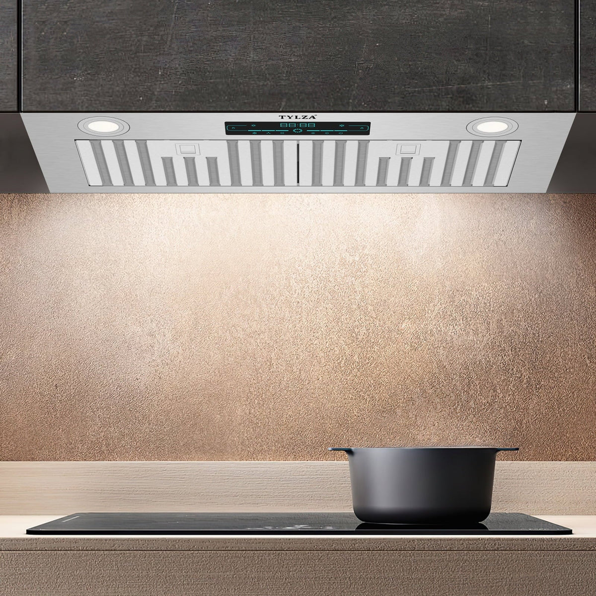 30" Under Cabinet Range Hood Kitchen Stove Vent Hood, with 900 , 4 Speed Gesture Sensing&Touch Control Panel