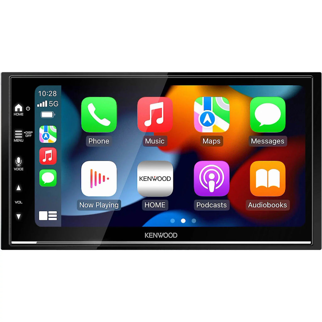 Kenwood DMX7709S Digital Multimedia Receiver with -320LP Multi-Angle Rear View Camera with License Plate Mounting