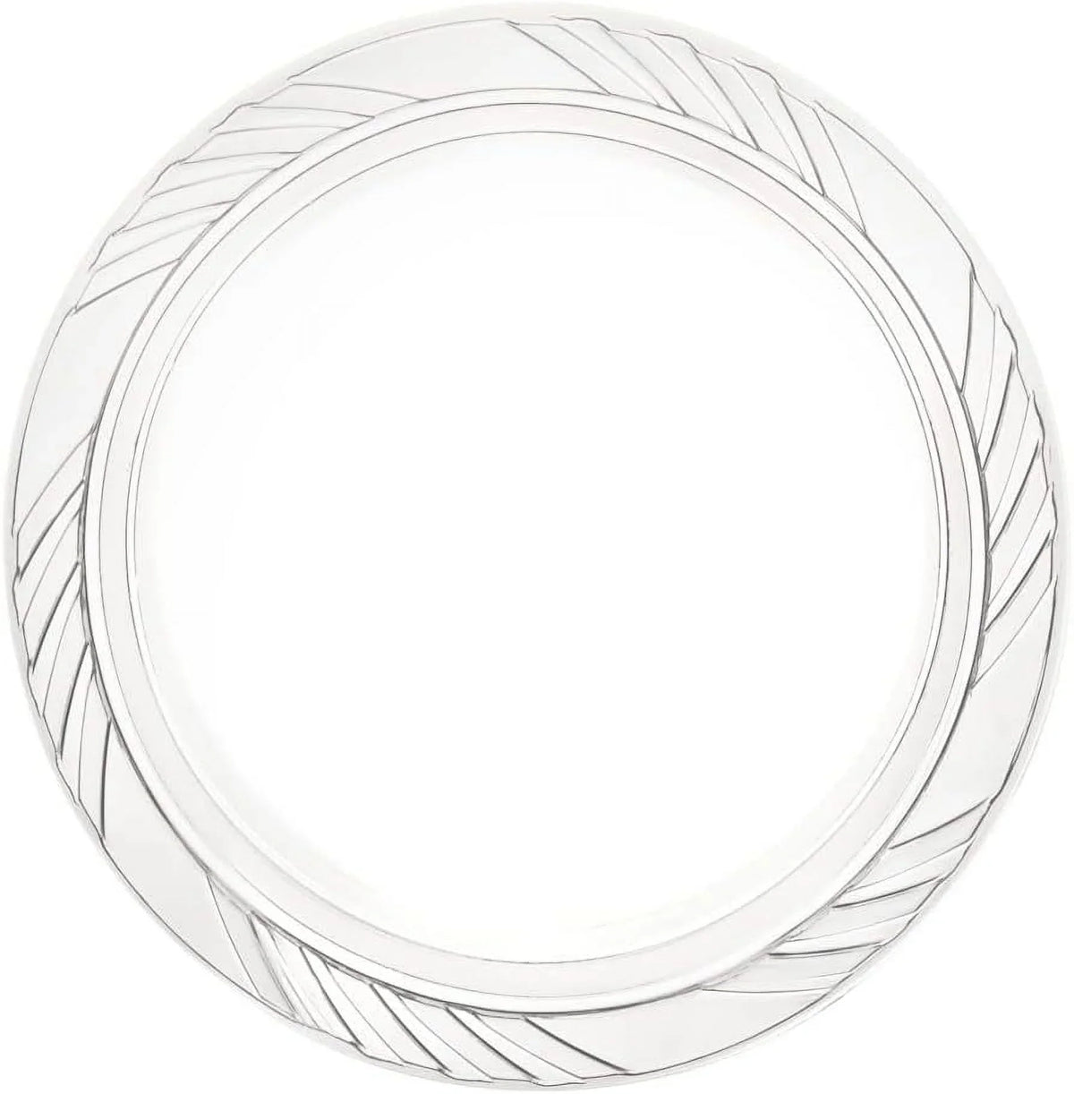 9 Inch Clear Plastic Plates 200 Bulk Pack - Disposable Plates for  Party Dinner Travel and Events, Microwavable Recyclable